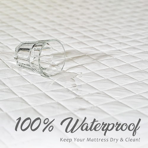Waterproof cot fitted sheet - fitted,